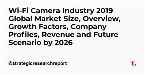Wi-Fi Camera Industry 2019 Global Market Size, Overview, Growth Factors ...