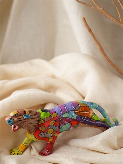 Buy Exclusive Gond Art Tiger Curio - Forest Wanderer Online