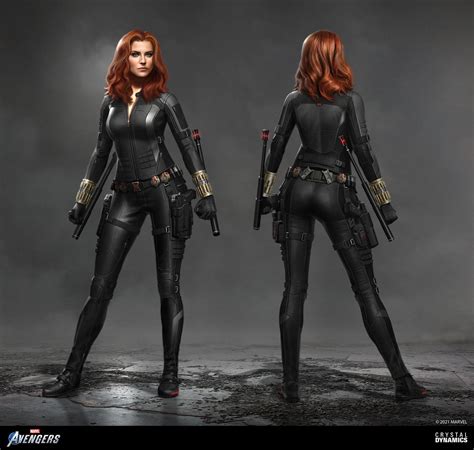 Ultimate Avengers Black Widow Red Dress