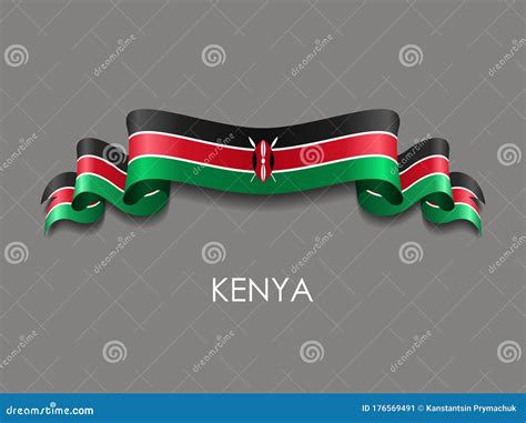 Kenyan Flag Stickers And Labels. Vector Illustration. | CartoonDealer.com #132942755