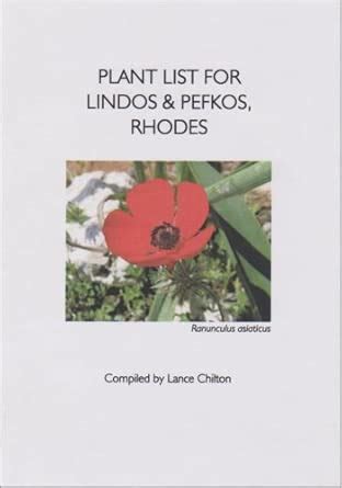 Plant List for Lindos and Pefkos, Rhodes : Chilton, L.: Amazon.in: Books