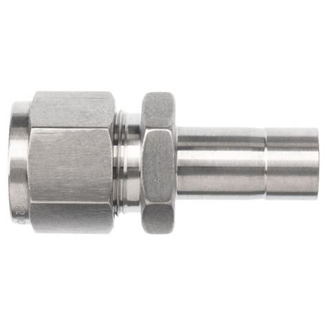BRENNAN INDUSTRIES, 1/4 in OD x 1/8 in OD Fitting Size, Stainless Steel ...