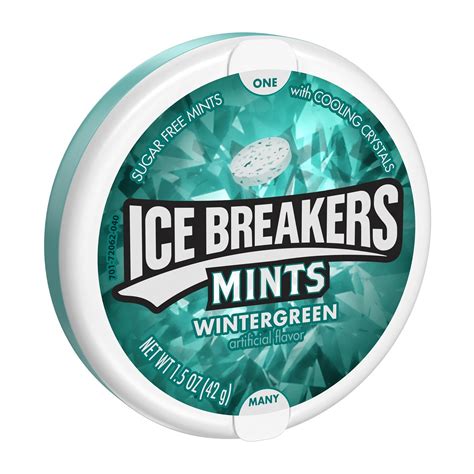 Amazon.com : ICE BREAKERS Mints Wintergreen, Sugar Free, 1.5-Ounce Tins ...