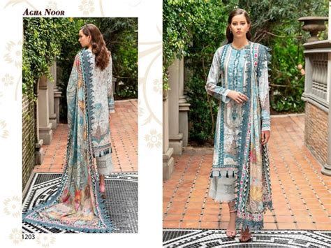 Agha Noor Vol-12 Wholesale Luxury Lawn Dress Material - textiledeal.in