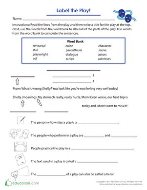 Writing Play Script Worksheet 的图像结果