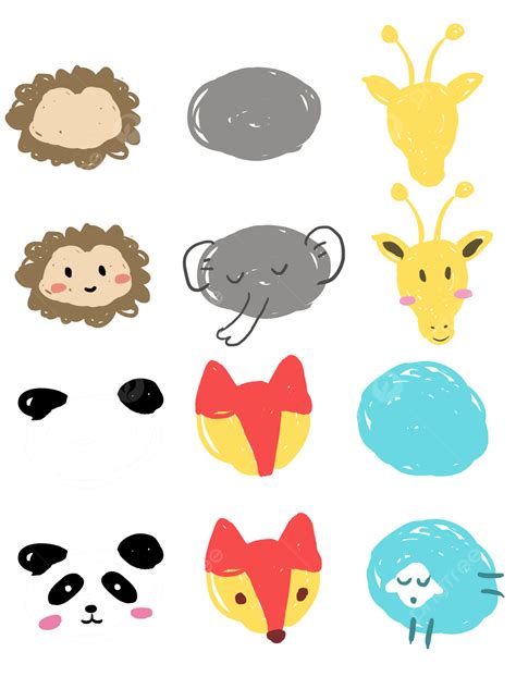 Hand Drawn Cute Cartoon Animal Elements, Hand Clipart, Cute Clipart ...