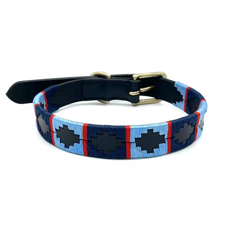 Blue / navy polo dog collar – Equilux Equestrian