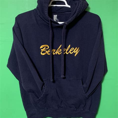 Vintage 90s Cal UC Berkeley Embroidered Hoodie... | Depop
