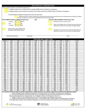 Field Verification Certification Form - Blank Fillable Template | Fill ...