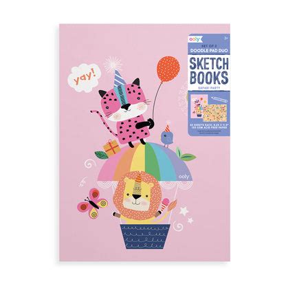 Doodle Pad Duo Sketchbooks - Safari Party – Bombay Kids Company