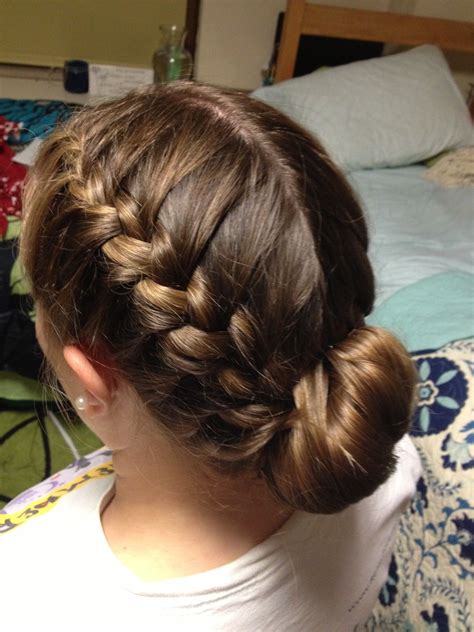 French Braid Bun Hairstyles