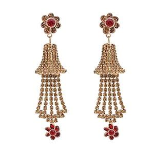Memoir Gold plated, Lavish CZ studded, Multi tassled (Jhalar),Wedding ...