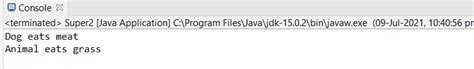 Image result for Java Constructor Super Example