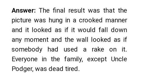 who was tom in uncle podger hangs a picture. Describe few lines ...