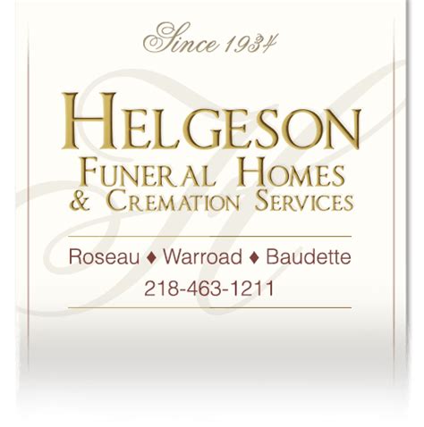 helgeson funeral home warroad minnesota - Boisterous E-Journal Stills ...