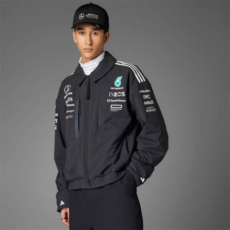 adidas Mercedes - AMG Petronas Formula One Team Jacket - Black | Free ...