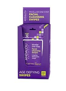 Andalou Naturals Age Defying Micellar 12 Facial Swipes (Pack of 6 ...