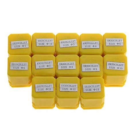 Generic 13Pcs 1-13mm ER20 Spring Collet Set CNC Work holding Engraving ...