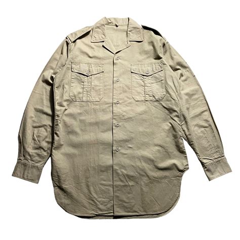 NOS vintage FRENCH ARMY chino shirt “M47” | NOIR ONLINE