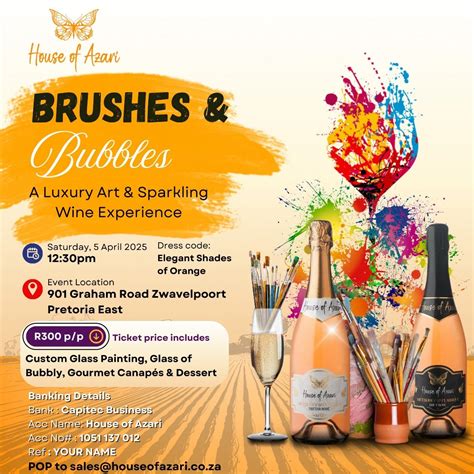 Brushes & Bubbles, House of Azari, Pretoria, 5 April 2025 | AllEvents