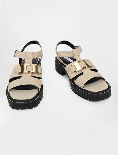 Buy Leather Buckle Closure Sandals at Marks & Spencer