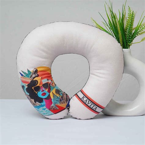 Personalised Girl Printed Neck Pillow