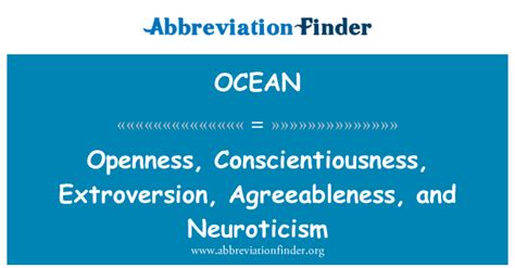 OCEAN का मतलब है खुलापन, Conscientiousness, Extroversion, Agreeableness ...