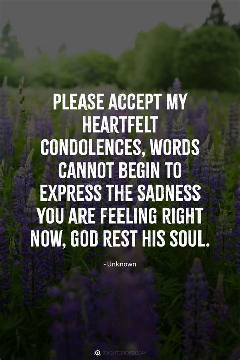 Please Accept My Condolences