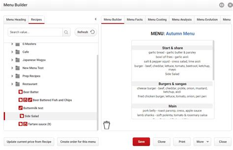 Image result for Builders Software Menu Form