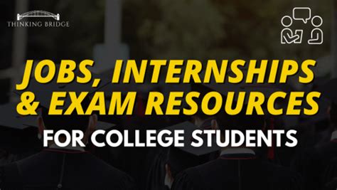 Jobs, Internships & Exam Prep Resources for College Students