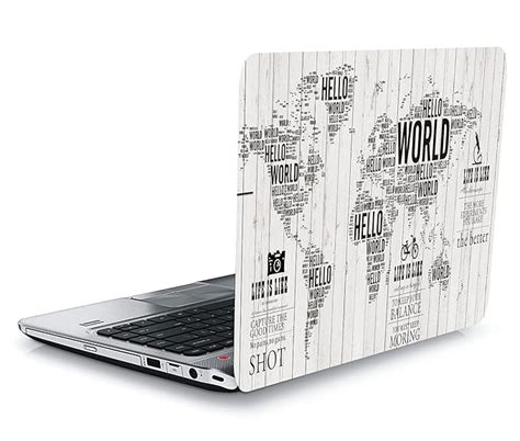 DIGI2CART World Map Laptop Sticker (15-15.6 inch) : Amazon.in ...