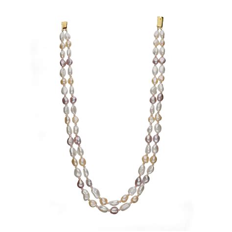 Multi -Coloured Pearl Necklace – mangatraipearls
