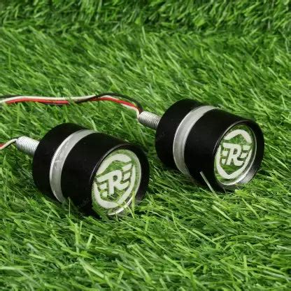 CYT Metallic Handle Bar End Dual Led Bike Turn Signal Indicator Light ...