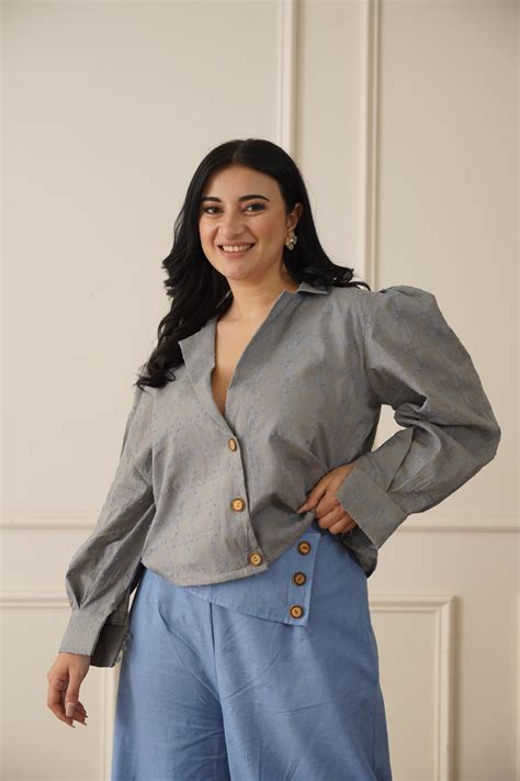 Rainy Day Blue and Grey Co-ord Set – SAB | Seams And Beyond