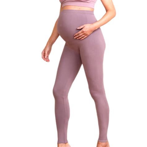 Maternity & Post Pregnancy Leggings - Light Violet – Smiley Buttons