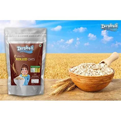 Zerobeli Gluten Free Rolled Oats, 2 Kg |Aids Weight Loss| High in Fiber ...