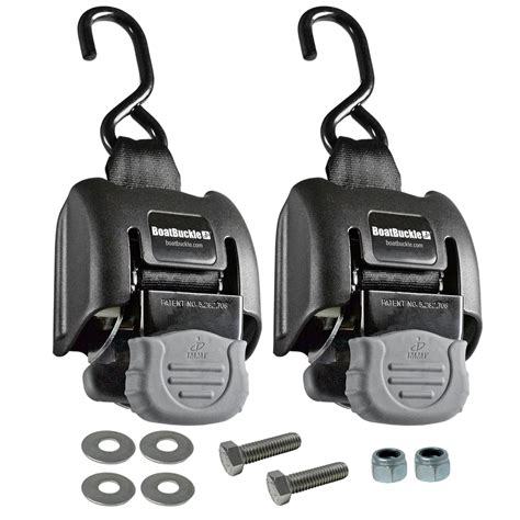 Buy BoatBuckle G2 Transom Boat Tie Down Straps to Trailer 2x43-Inch ...