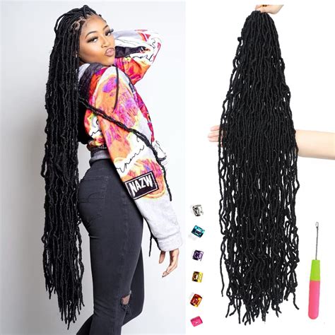 7 Packs Faux New Soft Locs Crochet Hair 36 Inch For India | Ubuy