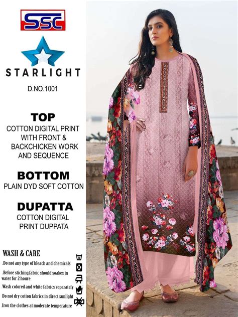 SHREE SHANTI CREATION STARLIGHT VOL 1 COTTON DIGITAL STYLE PRINT SUITS ...