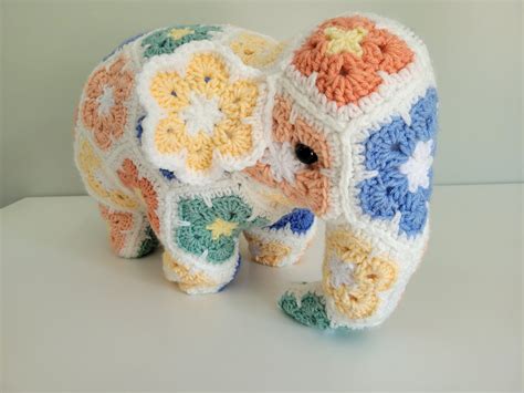 Image result for Crochet African Flower Elephant Tutorial