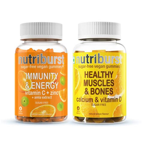 Nutriburst Immunity & Energy Gummies with Vitamin C, Zinc and Amla ...