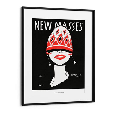 Frank Walts New Masses Canvas Print | 1926 Art Deco Poster Art | Nook ...