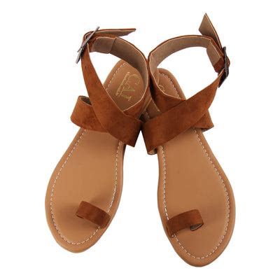 Womens Sandals: Buy Brown Toe Loop Sandals for Women Online | Cai Store ...