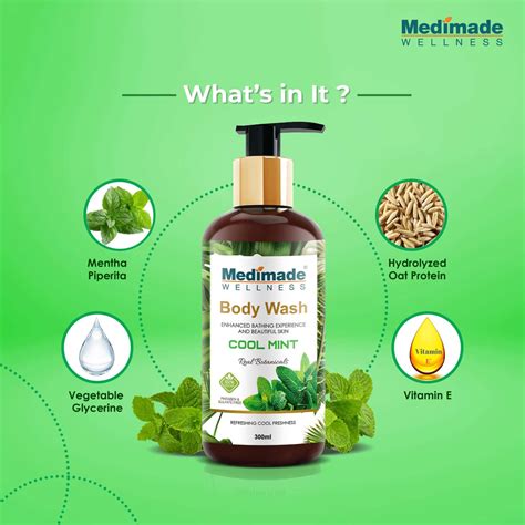 Buy MEDIMADE COOL MINT BODY WASH - 300 ML Online & Get Upto 60% OFF at ...