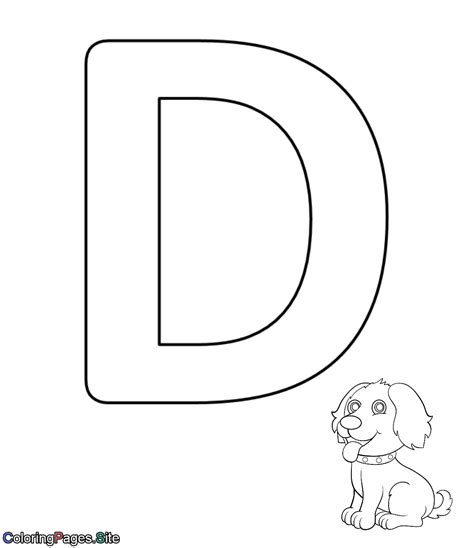 Coloring Pages Of The Letter D