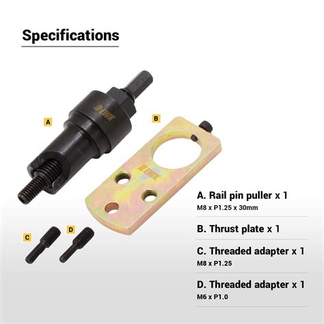 Buy EWK Timing Chain Guide Rail Pin Puller Extractor Remover Tool for ...