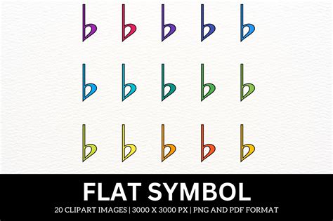 Flat Music Symbol
