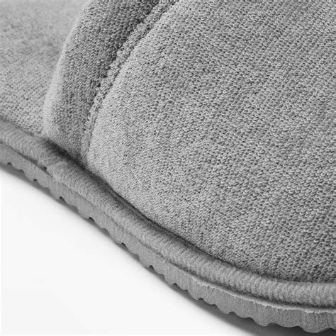 TÅSJÖN slippers, grey, S/M - IKEA