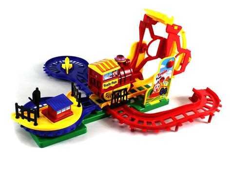 Buy AndAlso Happy Town Fun Train Express Electric Toy Train Set Online ...
