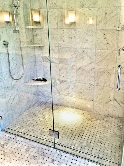 Image result for How Install Linear Drain in Walk-In Shower Non-Step